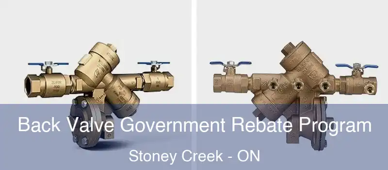 Back Valve Government Rebate Program Stoney Creek - ON