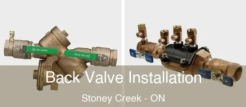 Back Valve Installation Stoney Creek - ON